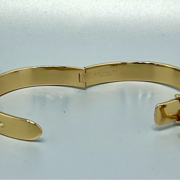 Coach Gold Tone Signature C Bracelet - Picture 7 of 7